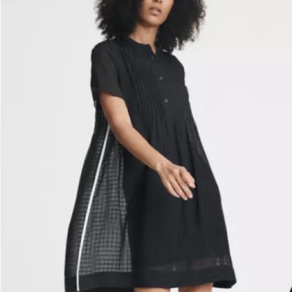 Rag & Bone Silk Windowpane Marcela Mini Dress New With Tag Medium